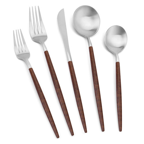Brown Flatware Sets From 30 Until 11/20 Wayfair Wayfair